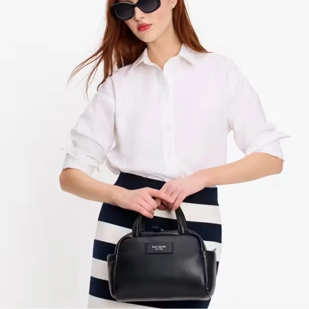 Kate Spade Puffed Satchel NWT Crossbody Black